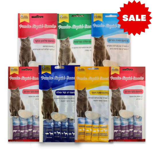 Golden Panda מבצע חטיפים שלוקים לחתולים 7 ב-₪65 גולדן פנדה