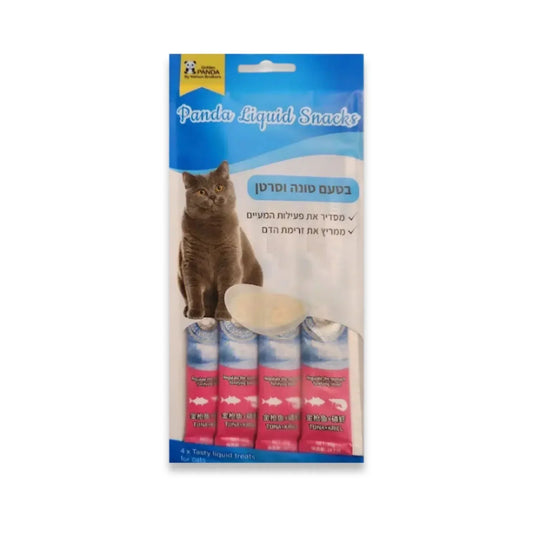 Golden Panda חטיף שלוקים לחתולים בטעם טונה וסרטן 60 גרם גולדן פנדה