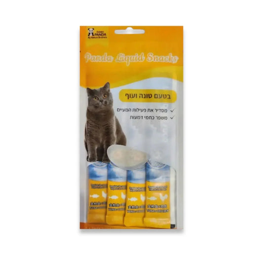 Golden Panda חטיף שלוקים לחתולים בטעם טונה ועוף 60 גרם גולדן פנדה