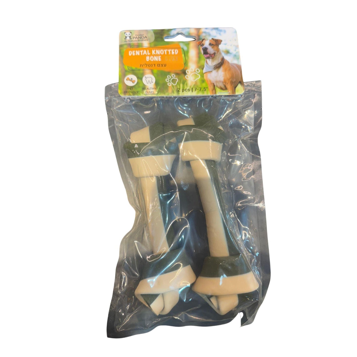 Golden Panda עצם דנטלית לעיסה לכלבים 18 ס”מ