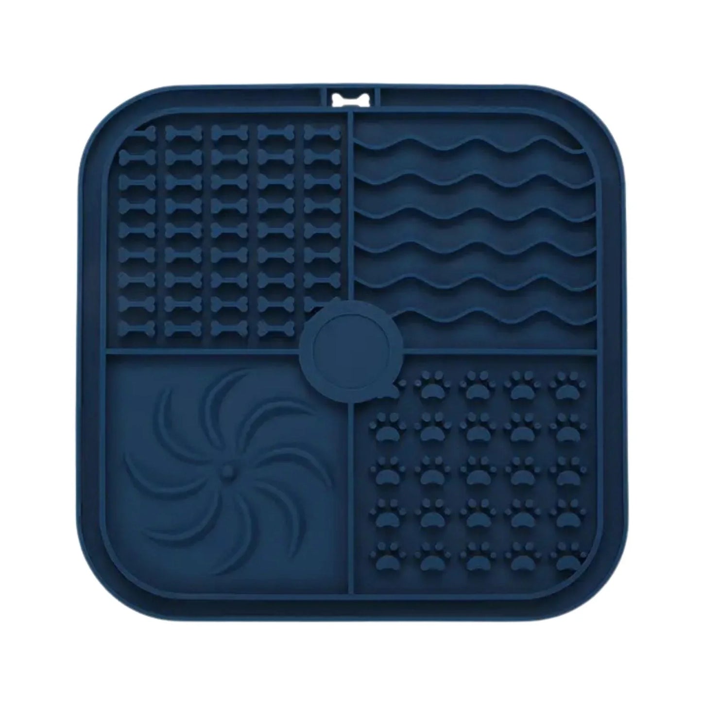 משטח ליקוק לכלבים להאכלה איטית לכלבים נגד החלקה צבע כחול