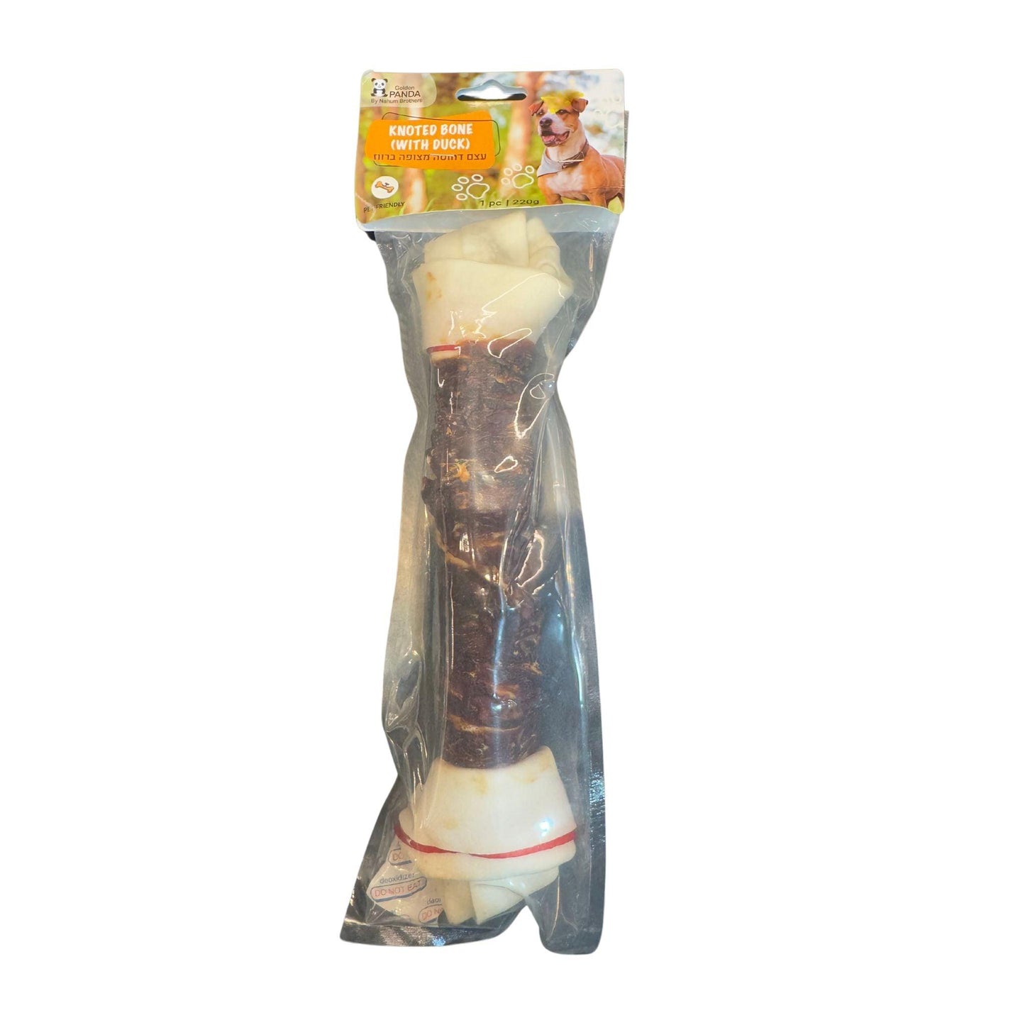 Прессованная кость Golden Panda Duck в оболочке для собак 220 грамм