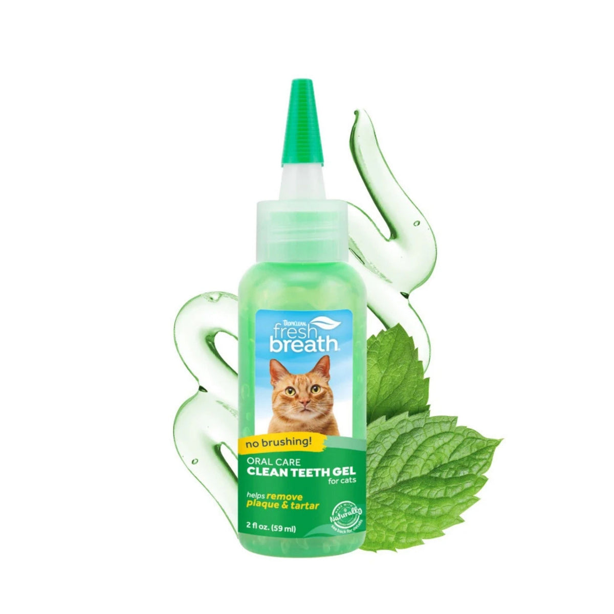 TropiClean טרופיקלין ג׳ל לניקוי שיניים לחתולים 59 מ״ל