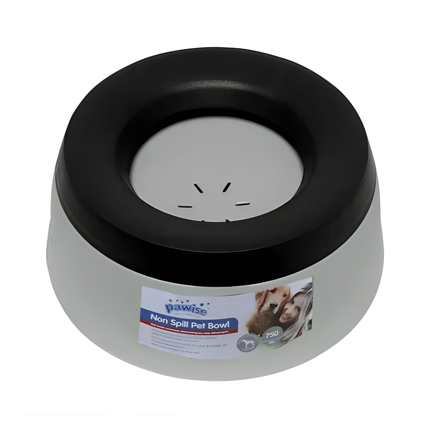 Pawise קערת מים אנטי ספיל למניעת טפטוף לכלבים וחתולים 750 מ”ל