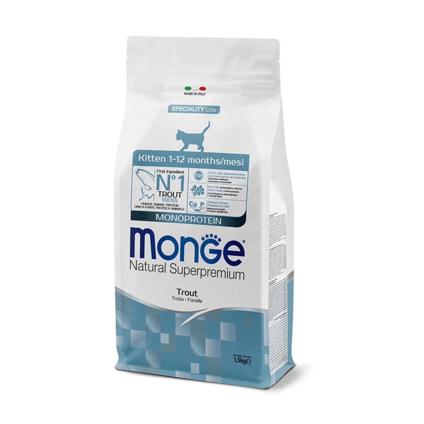 Monge Kitten Trout Dry Food for Kittens 1.5 kg