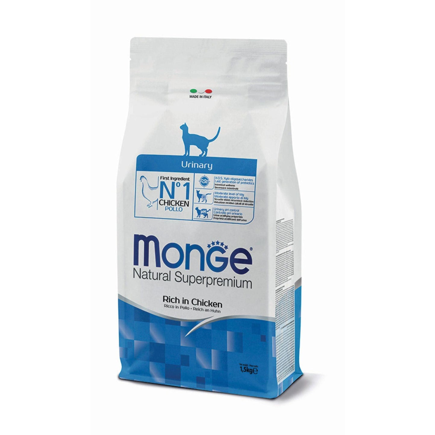 Monge מונג’ יורינרי עוף לחתולים 1.5 ק״ג