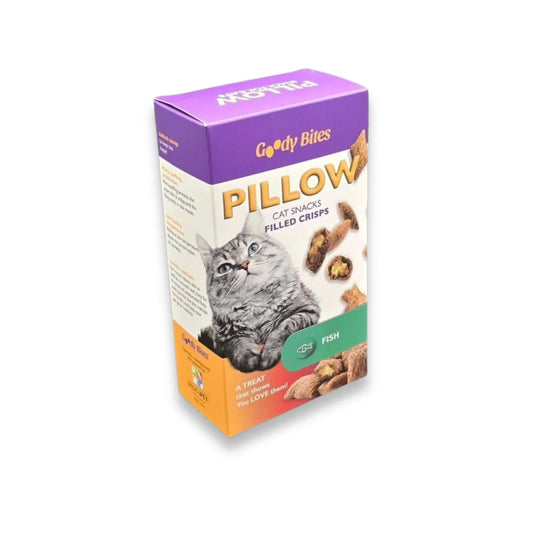 Pillow חטיף כריות יבש לחתולים בטעם דגים 80 גרם