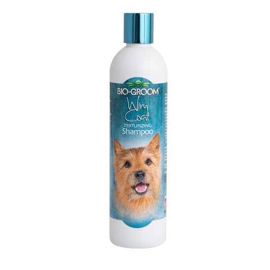 Bio Groom שמפו לכלבים עם פרווה מקורזלת ביו גרום וורי קואט בנפח 355 מ”ל