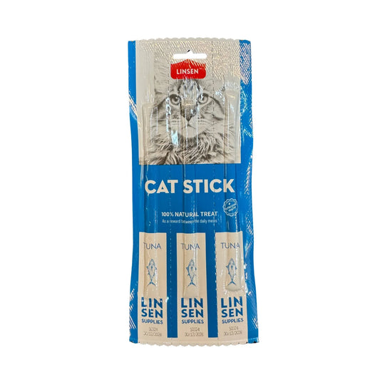 LINSEN חטיף סטיקס יבש לחתולים בטעם טונה 3 מקלות