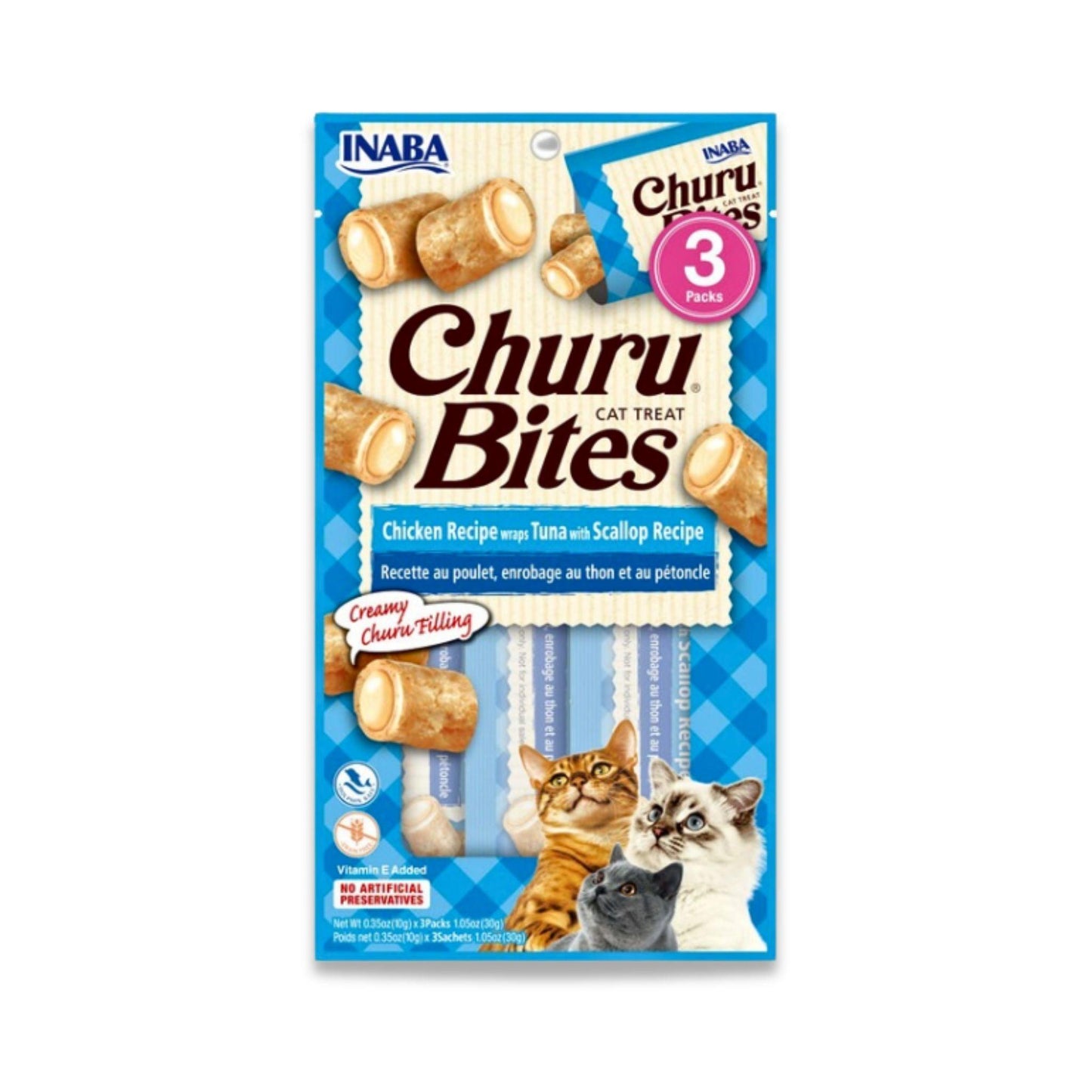 INABA - Churu Bites צ’ורו בייטס חטיף לחתול טונה 30 גרם