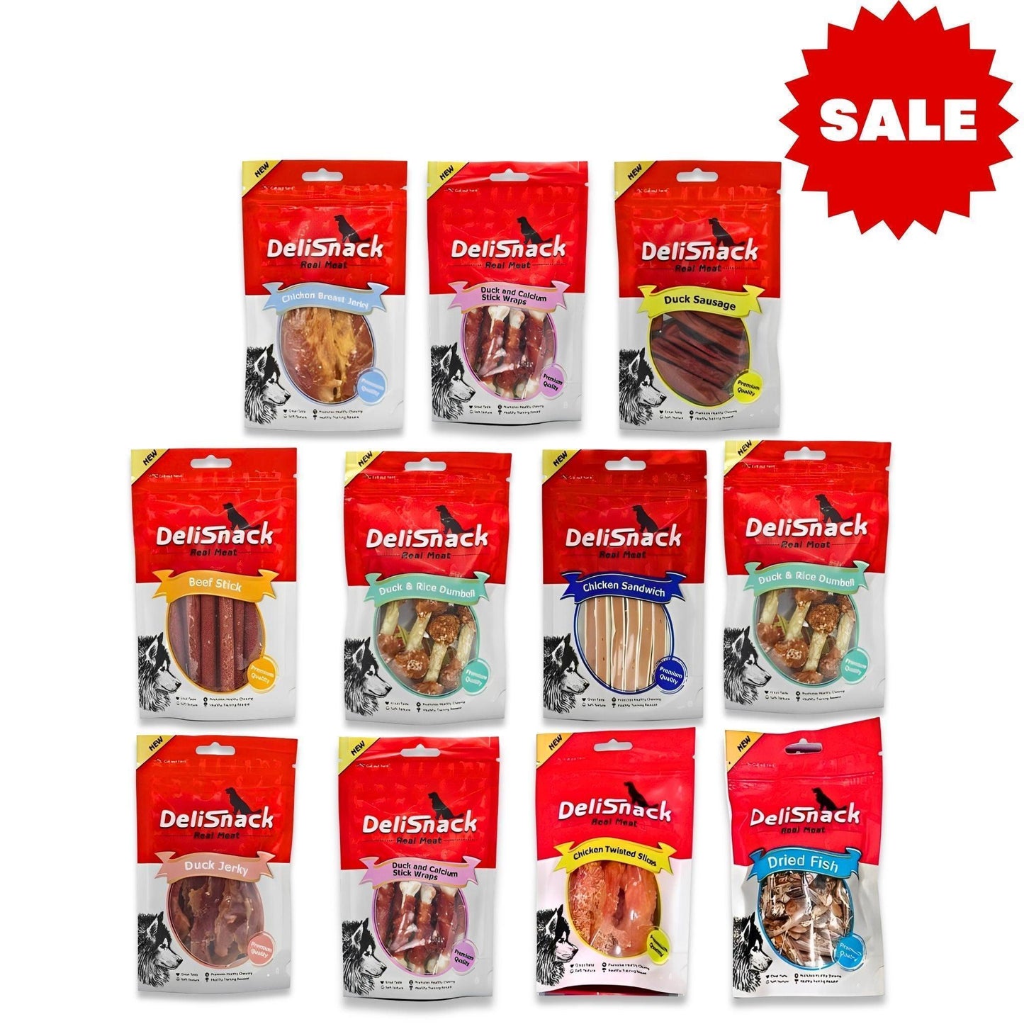 DeliSnack דלי סנאק предлагает 12 закусок для собак по 109 шекелей 80 г