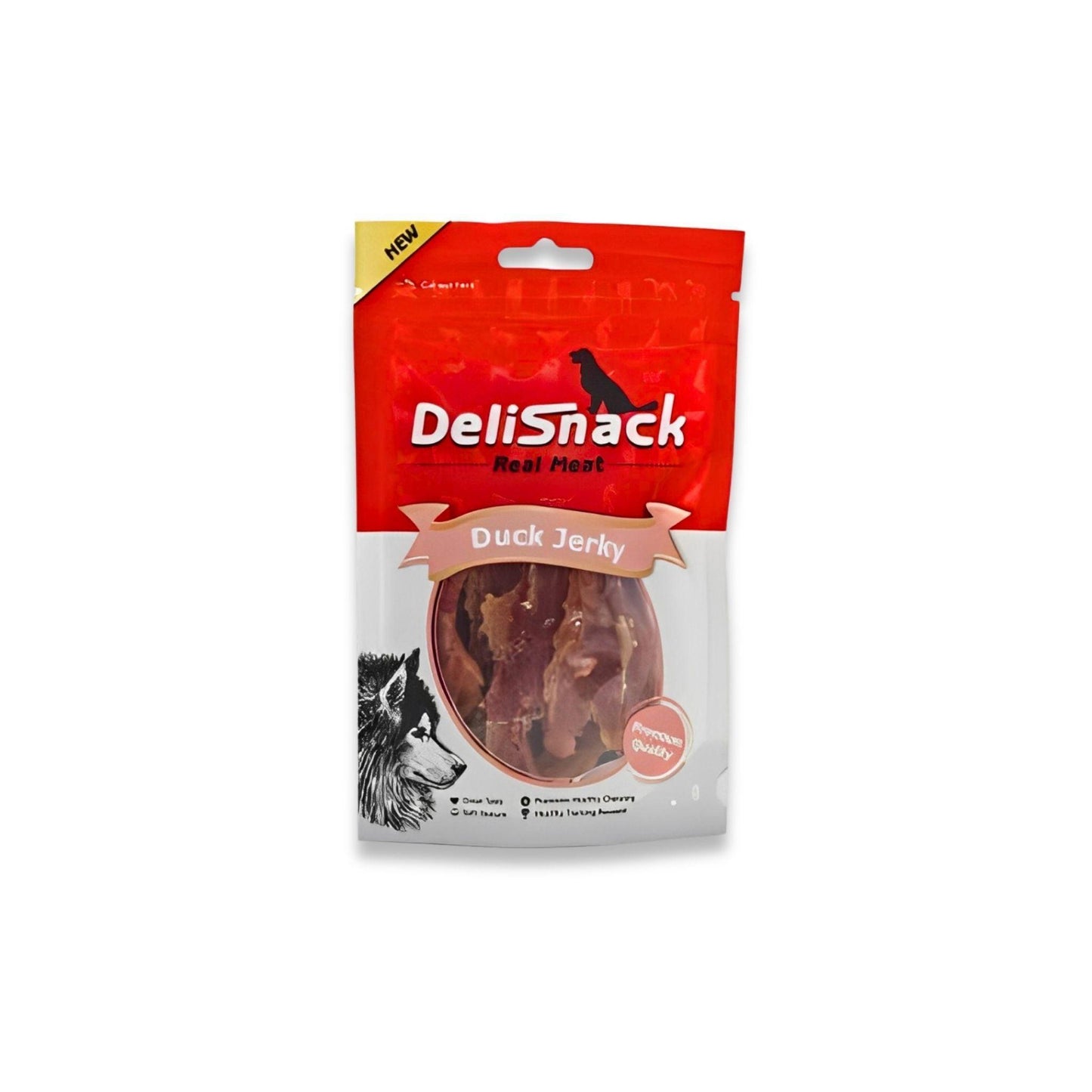 DeliSnack דליסנק חטיף לכלב חזה ברווז 80 גרם