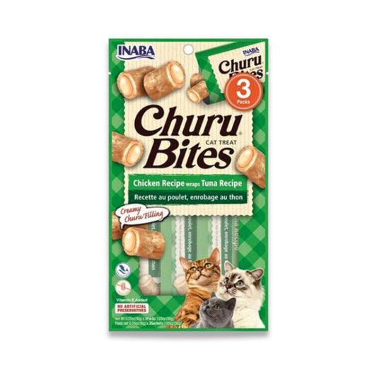 INABA - Churu Bites צ’ורו בייטס חטיף לחתול עוף וטונה 30 גרם