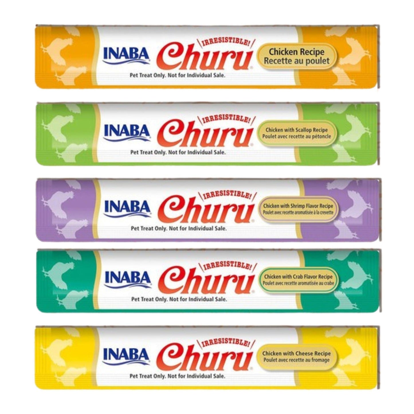 INABA - Churu צ'ורו חטיף נוזלי לחתולים עוף מארז חיסכון 280 גרם