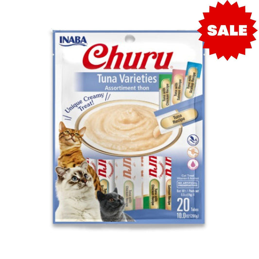 INABA - Churu צ'ורו חטיף נוזלי לחתולים טונה מארז חיסכון 280 גרם