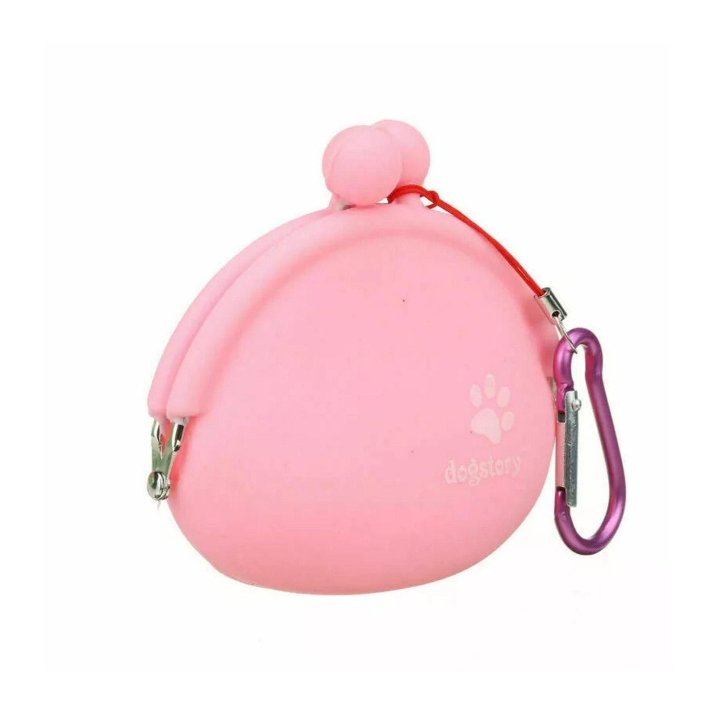 פאוץ' חטיפים לכלבים סיליקון עם מגנט צבע ורוד