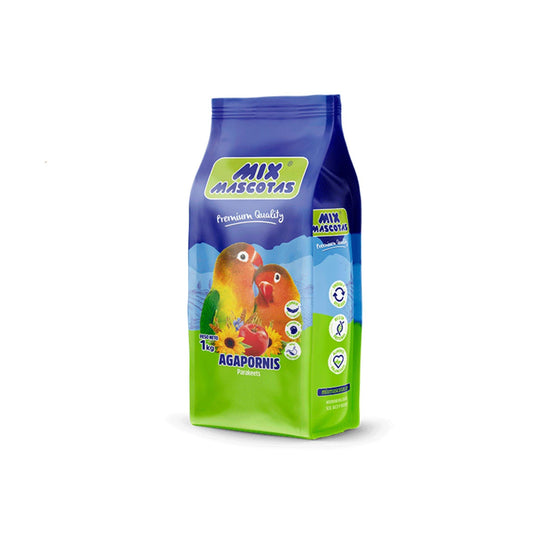 Mix Mascotas אוכל לציפורי אהבה וקוקטייל תערובת 1 ק״ג