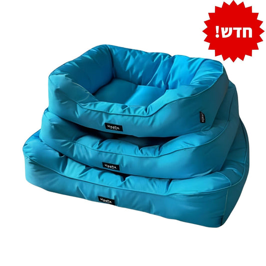 Hoofie מיטה בריז נגד מים לכלב או חתול בצבע כחול 3 גדלים לבחירה הופי