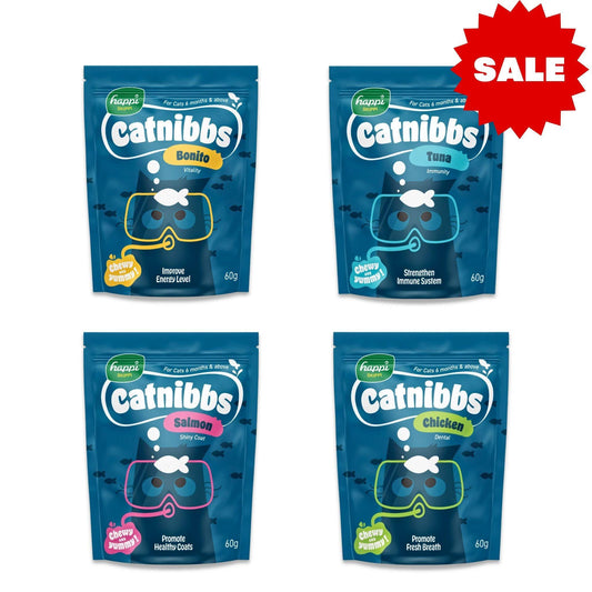 HAPPI SKIPPI - מבצע חטיפים לחתול הפי סקיפי 4 ב-₪69