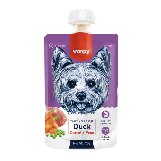 Wanpy Wanpy Mousse Liquid Snack for Dogs Duck Chicken and Carrot 90g