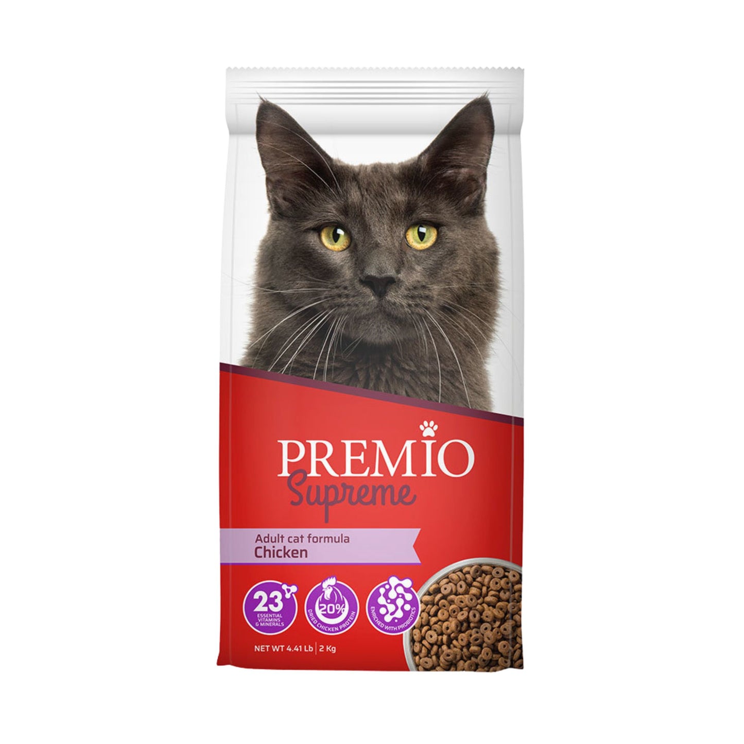Premio פרמיו מזון יבש לחתולים בוגרים בטעם עוף 1.5 ק״ג