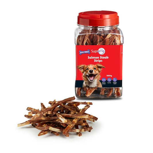 Supreme Dog - Supreme Dog Dog Snack Slices Salmon Steak 500 grams