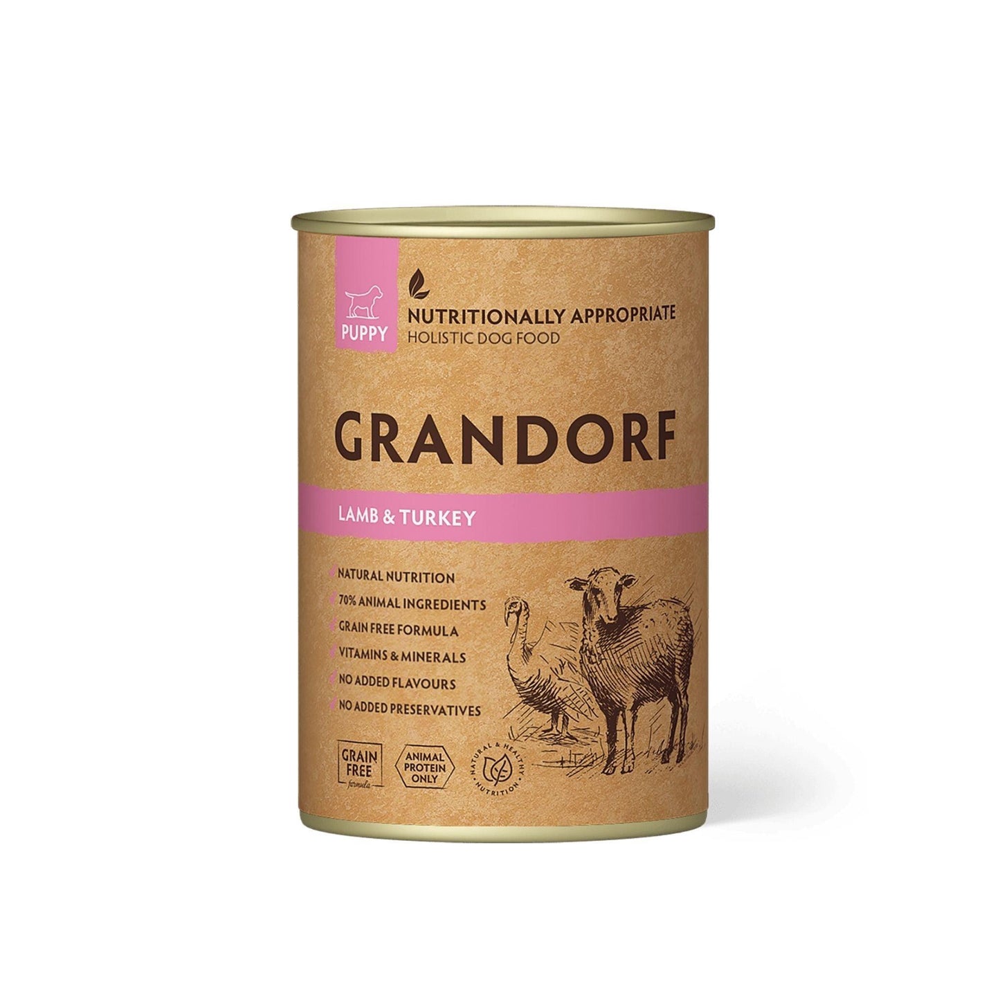 GRANDORF גרנדורף שימורי 400 גרם לכלבים מבצע 6 ב 99₪