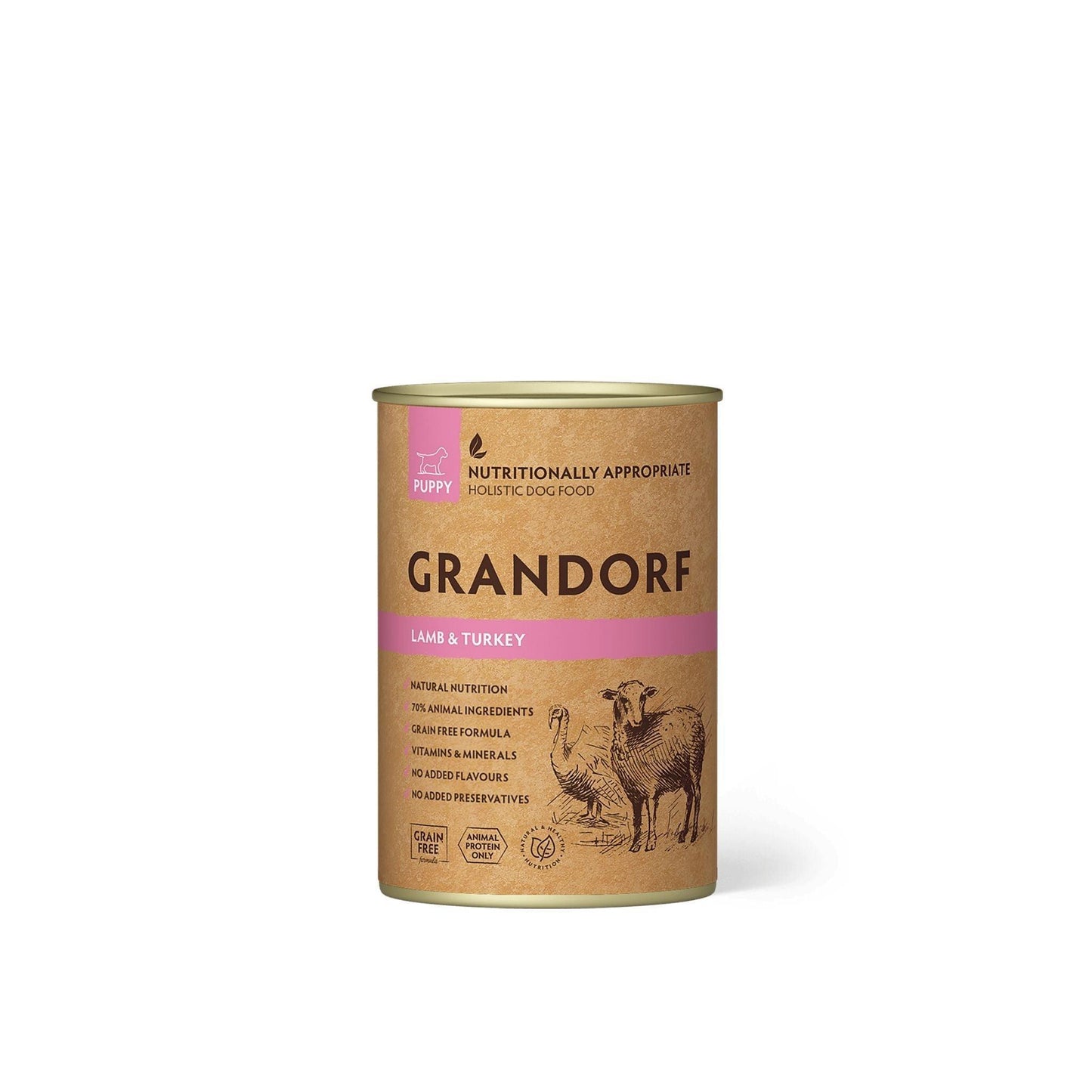 GRANDORF גרנדורף שימורי 400 גרם לכלבים מבצע 6 ב 99₪
