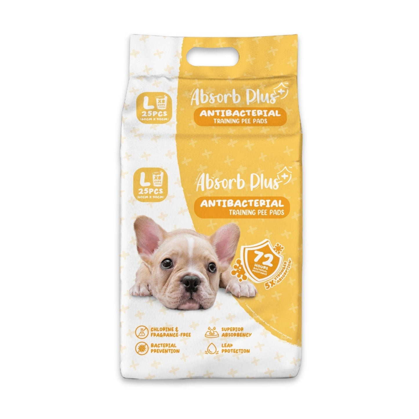 AbsorbPlus - Absorb Puppy Training Pads 25 pcs Large 60 x 90 cm