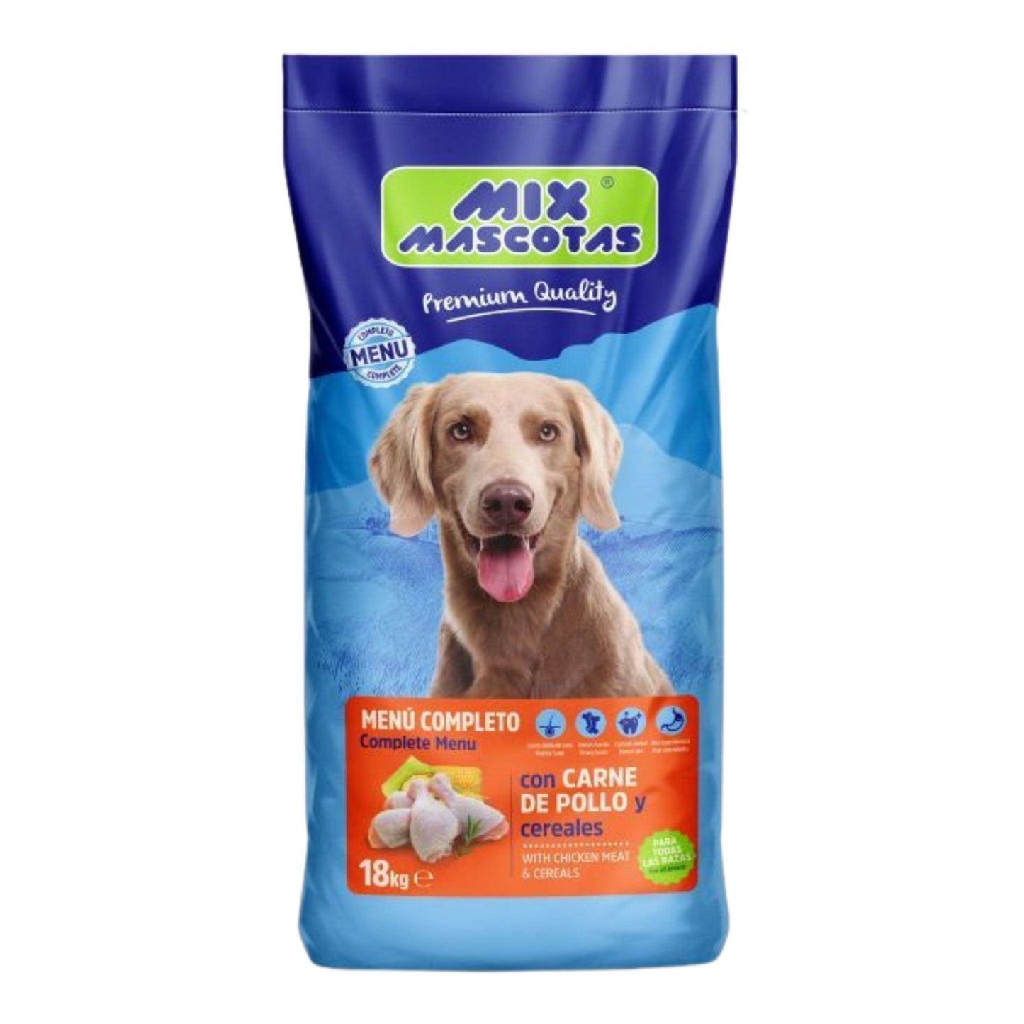 Mix Mascotas - מיקס מסקוטס מזון יבש לכלבים בוגרים עוף 18 ק”ג