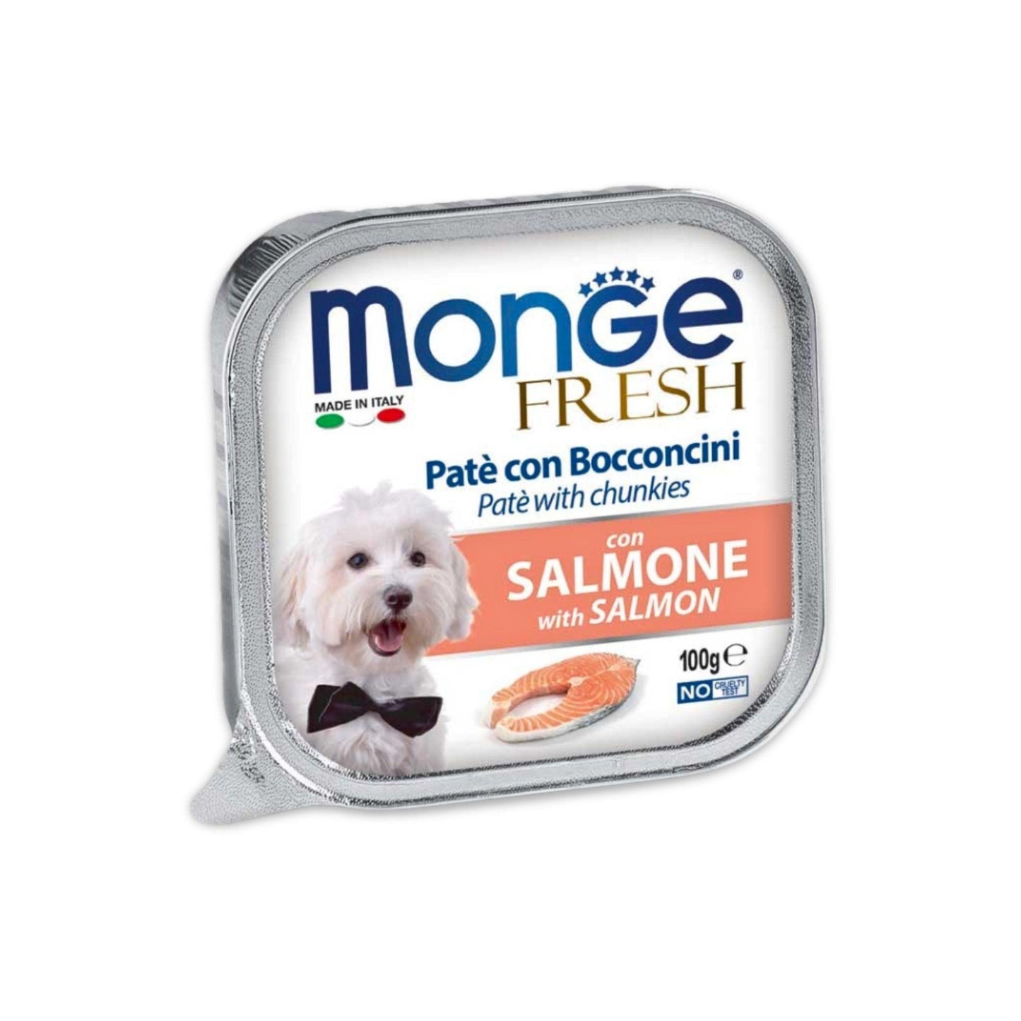 MONGE - מעדן לכלבים מונג' פרש פטה סלמון 100 גרם