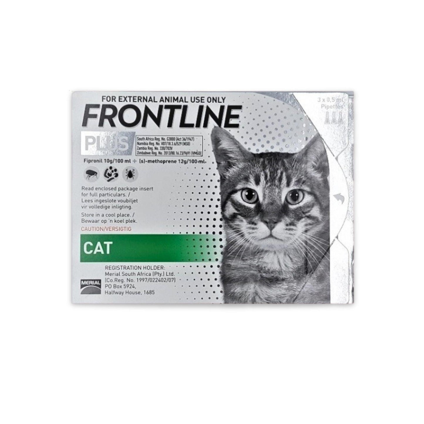 Frontline - טיפות למניעת פרעושים וקרציות בחתולים פרונטליין