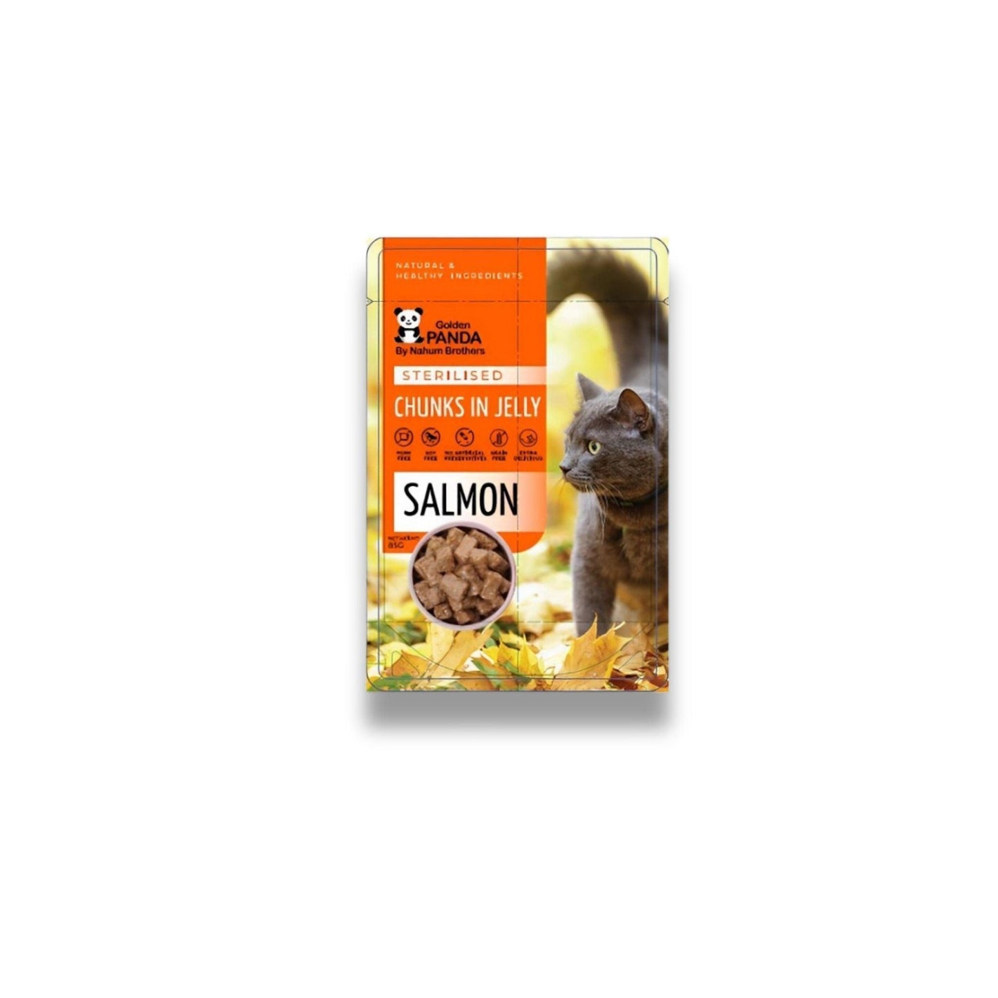 GOLDEN PANDA גולדן פנדה פאוץ' ברוטב ג'לי לחתולים 85 גרם מבצע 3 ב ₪10