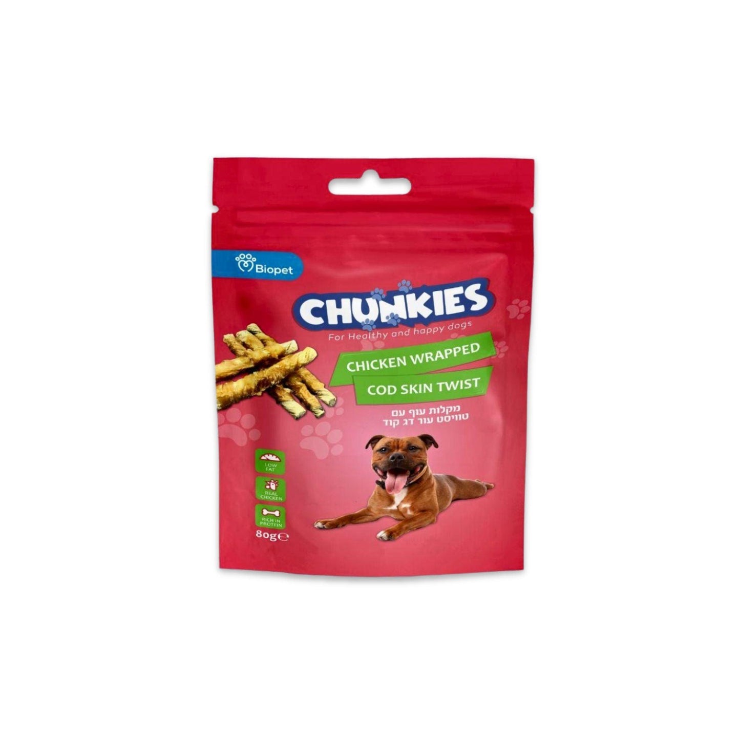 Chunkies - צ'אנקיז חטיף פילה ברווז לכלבים 500 дней