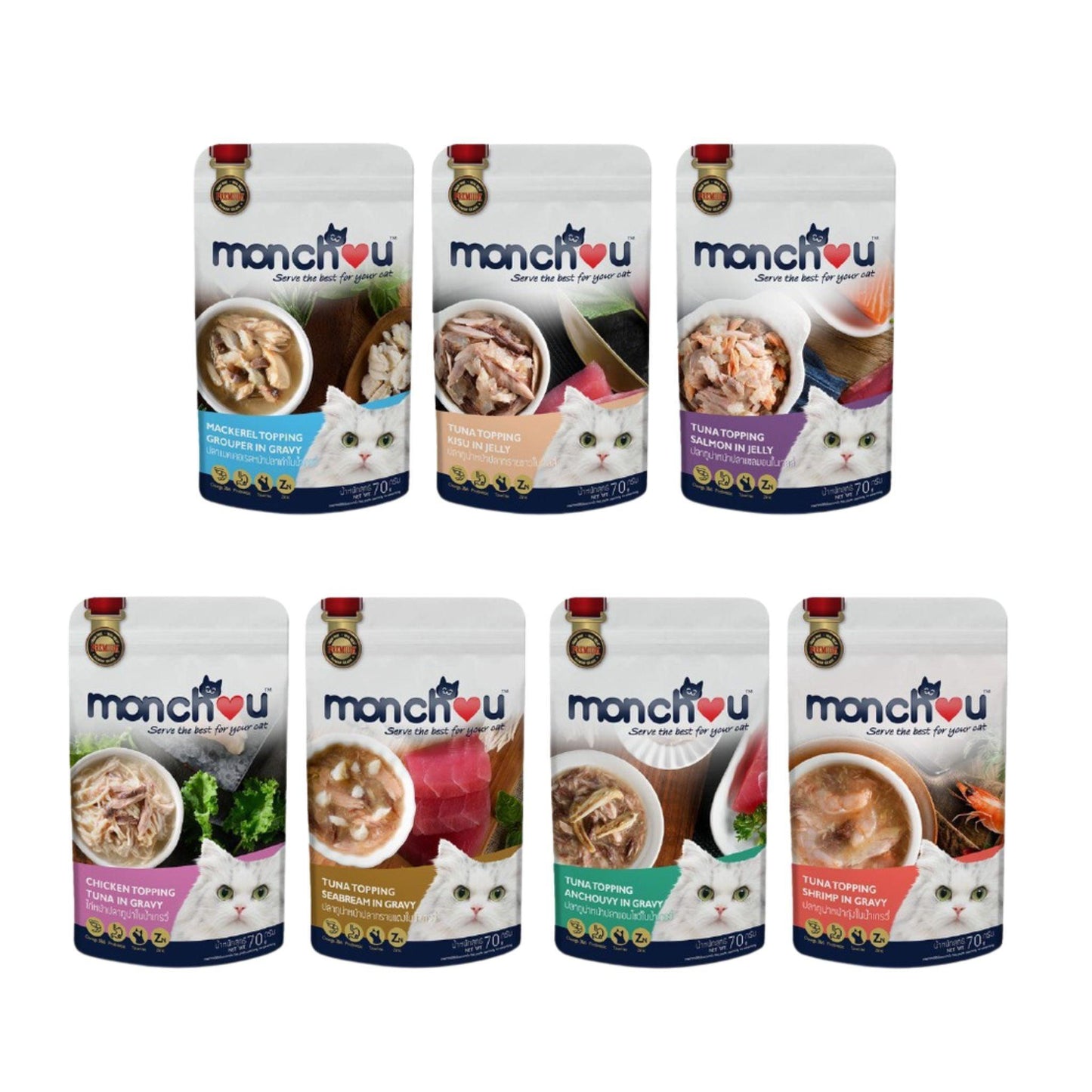 Monchou מבצע מונצ’ו פאוץ’ לחתולים 10+1 מתנה