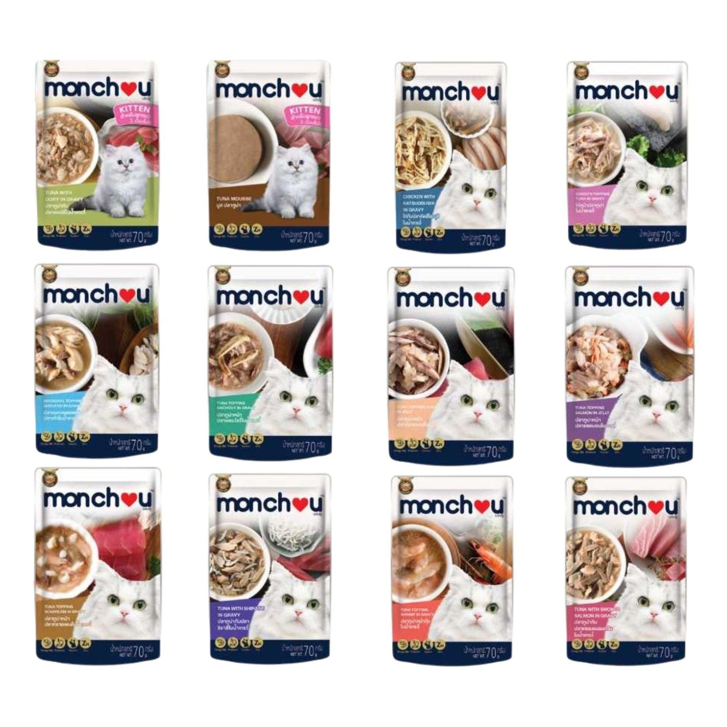 Monchou מבצע מונצ’ו פאוץ’ לחתולים 10+1 מתנה