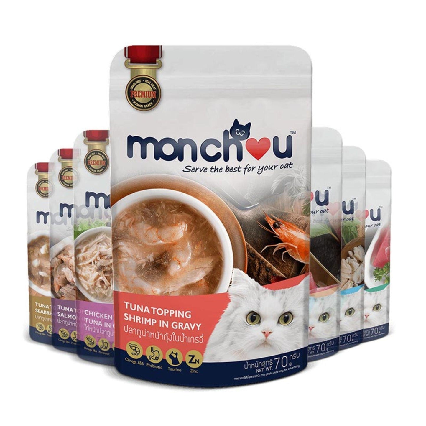 Monchou מבצע מונצ’ו פאוץ’ לחתולים 10+1 מתנה