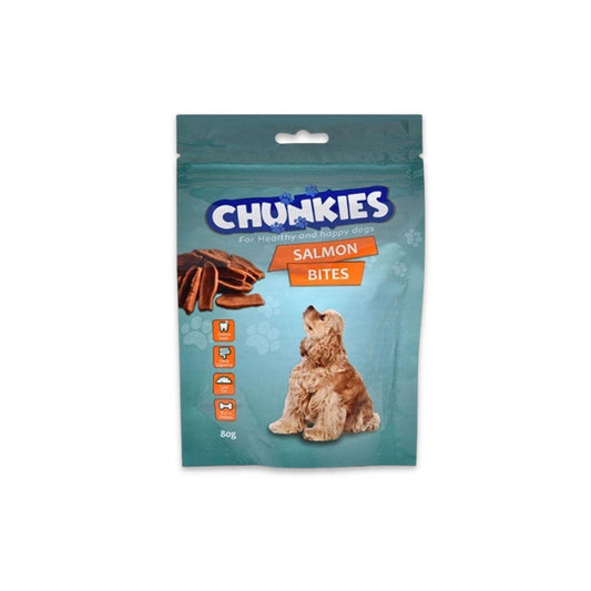 Chunkies - צ'אנקיז חטיף נגיסי סלמון לכלב 80 גרם