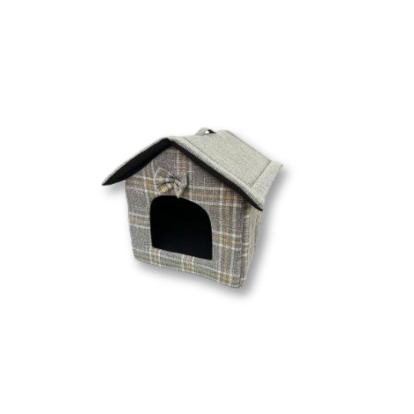 L Igloo Bed House for Dog and Cat Gray