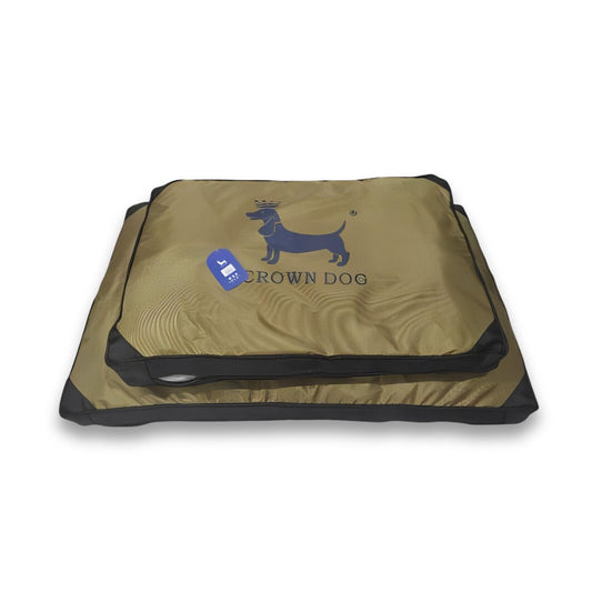 CROWN DOG מזרון לכלבים נגד מים בצבע זהב קראון דוג