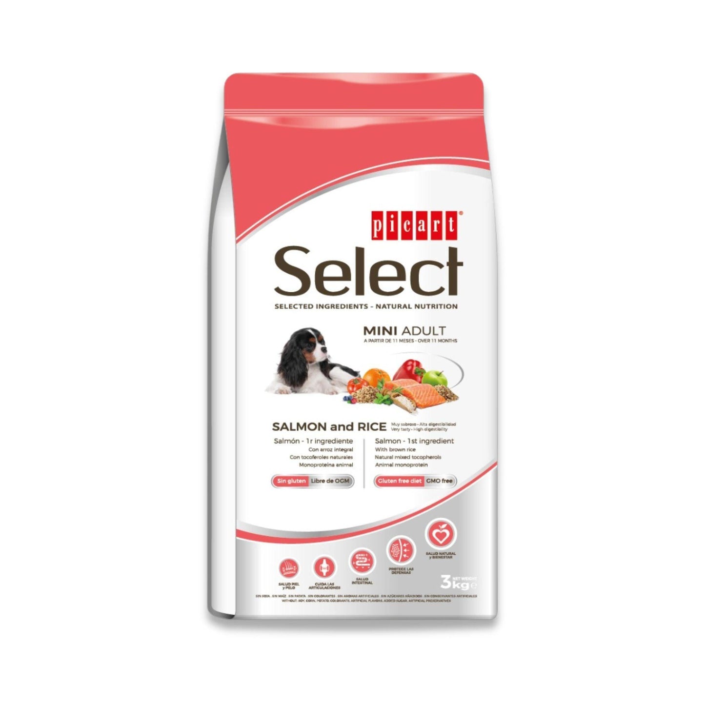 Select - סלקט לכלב בוגר מיני סלמון גזע קטן 3 ק”ג