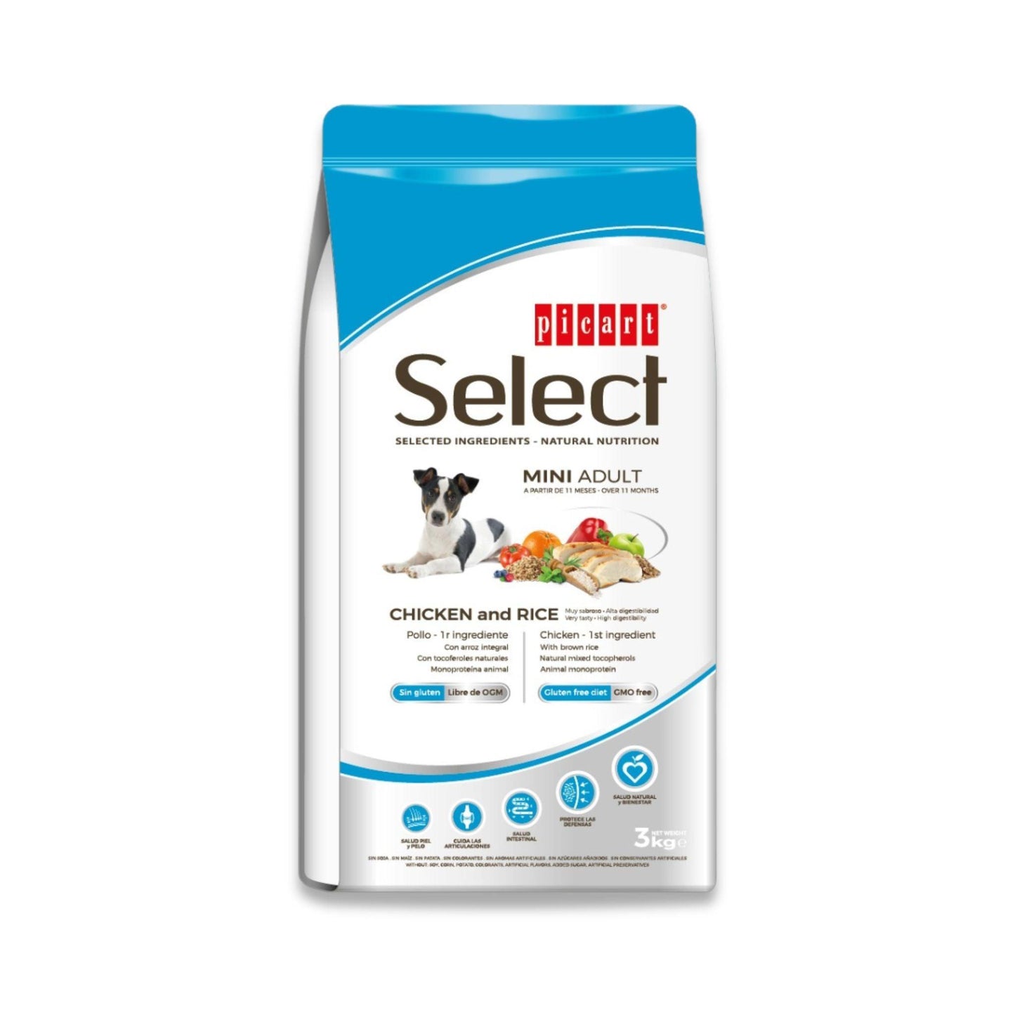 Select - סלקט לכלב בוגר מיני עוף גזע קטן 3 ק”ג