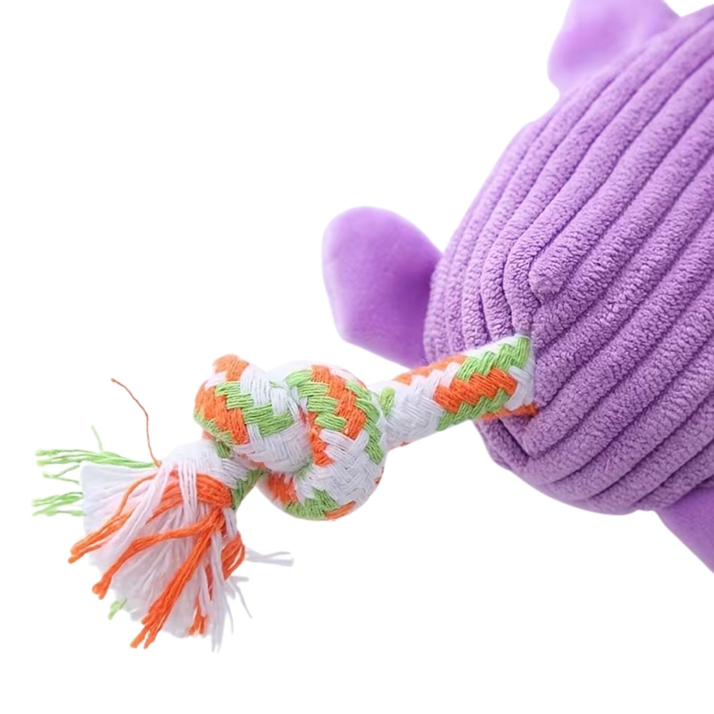 צעצוע פיל לכלב עם חבל