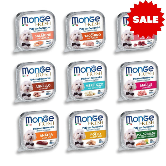 MONGE מעדן מונג לכלבים מבצע 32 ב-₪125
