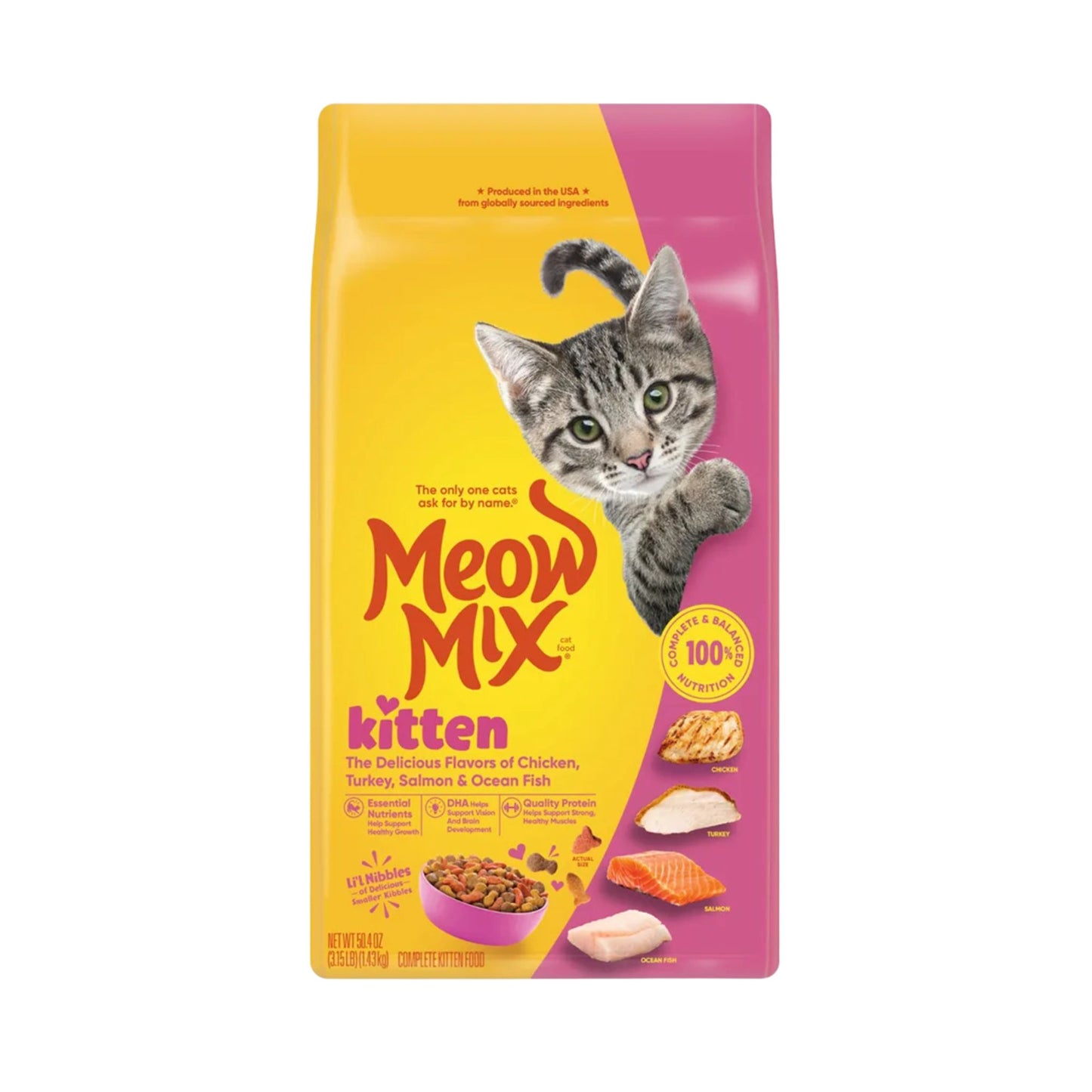 Meow Mix Kitten מיאו מיקס קיטן לגורי חתולים 6.44 ק"ג
