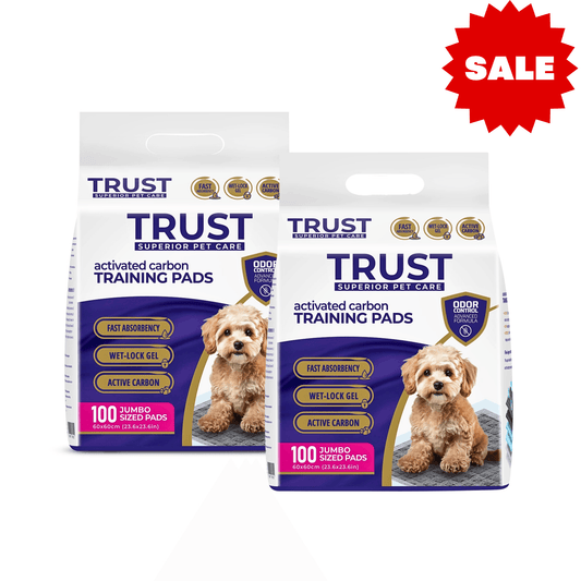 TRUST - מבצע פדים לאימון גורים עם פחם קרבון פעיל 200 יחידות