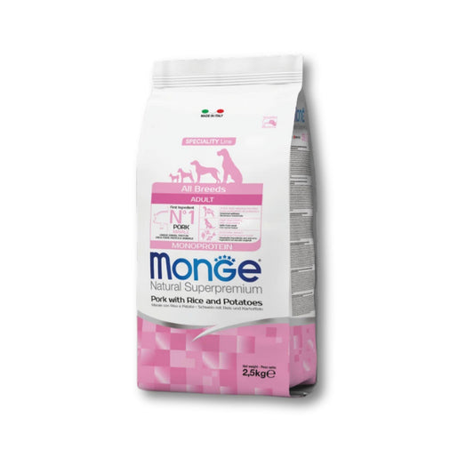 Monge - Adult Pork מונג חזיר לכלב בוגר 2.5 ק"ג