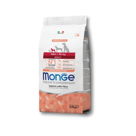 MONGE - Mini Adult Salmon Лосось для взрослых собак мелких пород 2,5 кг