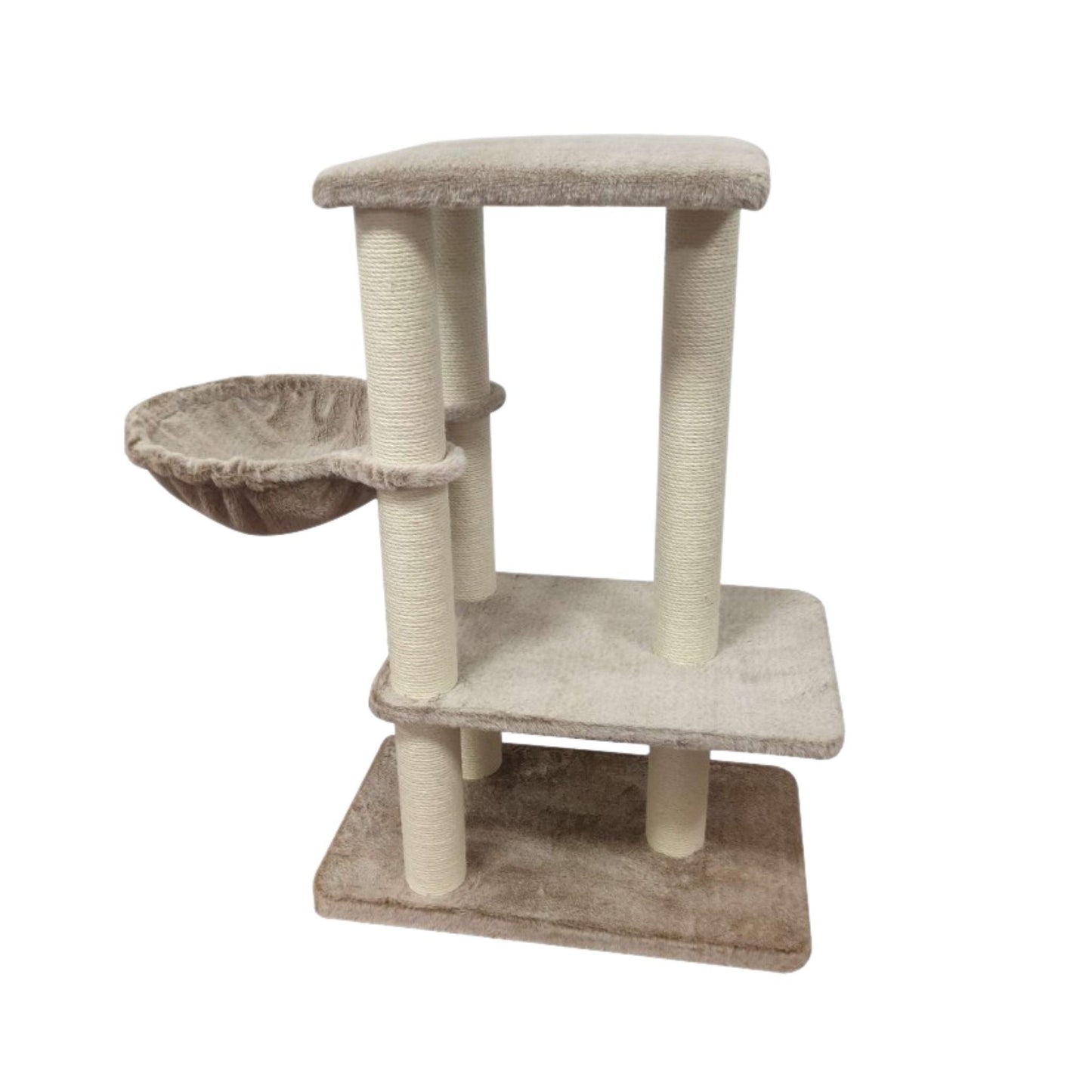 Hoofie - Когтеточка для кошек Когтеточка для кошек с подвесной корзиной и деревом для лазанья