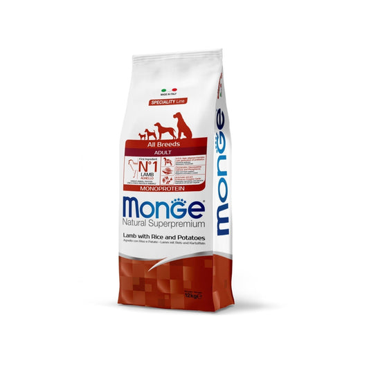 MONGE - Adult Lamb Ягненок для взрослой собаки 12 кг